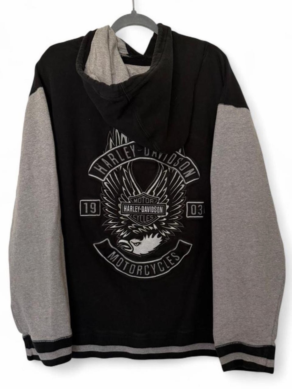 Vintage Harley Davidson Motorcycles embroidered hoodie sweatshirt size 3XL
